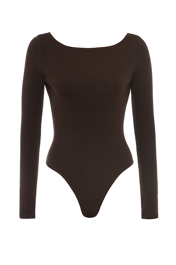 Inoe  Espresso Open Back Bodysuit — image 10