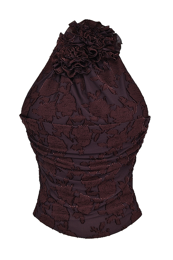 Kyra  Cocoa Halter Top — image 11