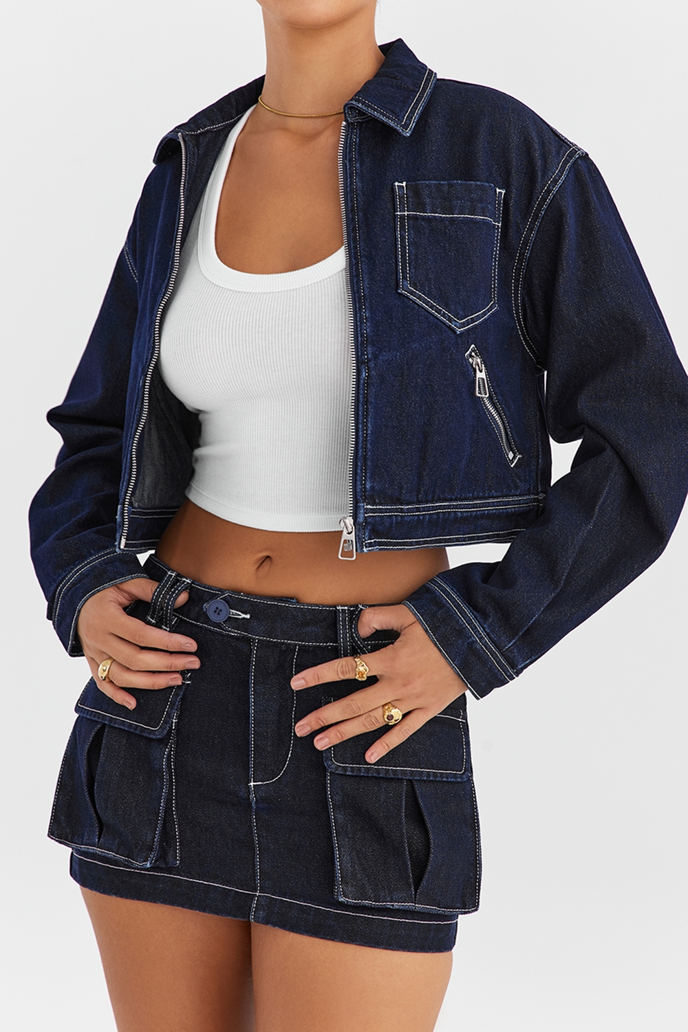 Mistress Rocks Dark Blue Denim Jacket - SALE — image 5