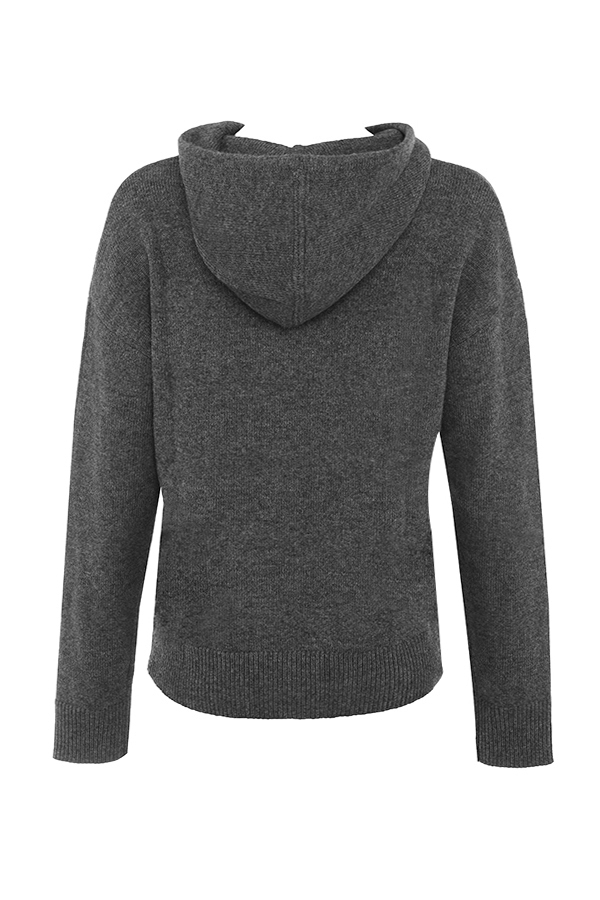 Jionni  Charcoal Cashmere Blend Hoodie — image 12