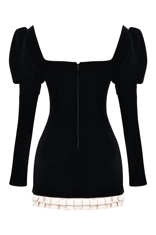 Azaria  Black & Vintage Cream Mini Dress — image 13