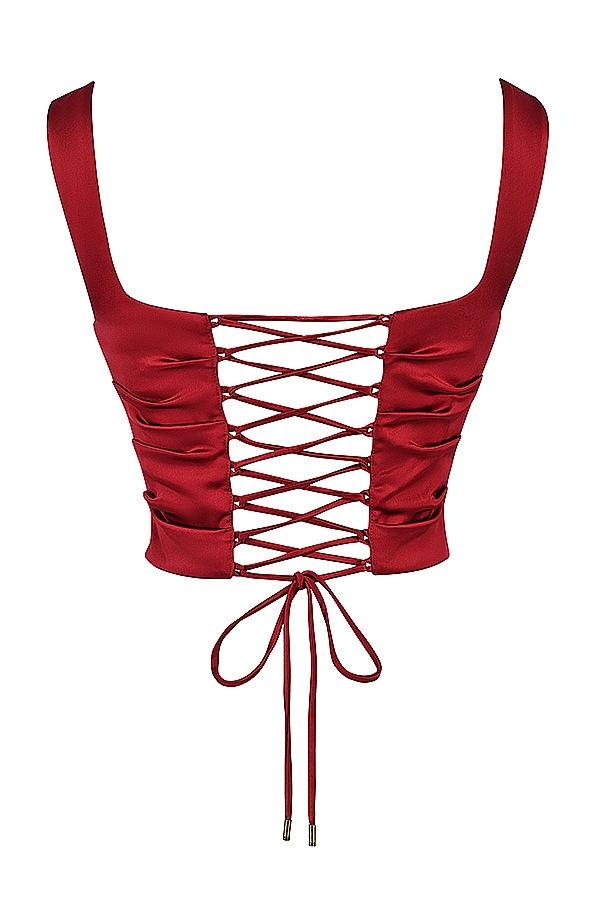 Una  Ruby Lace-Back Corset — image 16