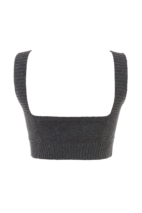 Sia  Charcoal Cashmere Blend Bralette — image 12