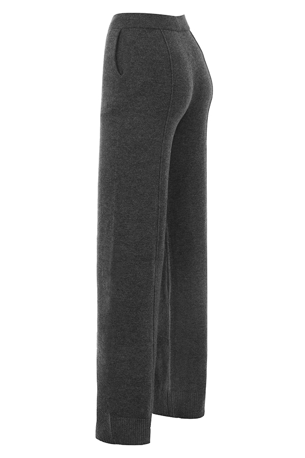 Yalina  Charcoal Cashmere Blend Trousers — image 11
