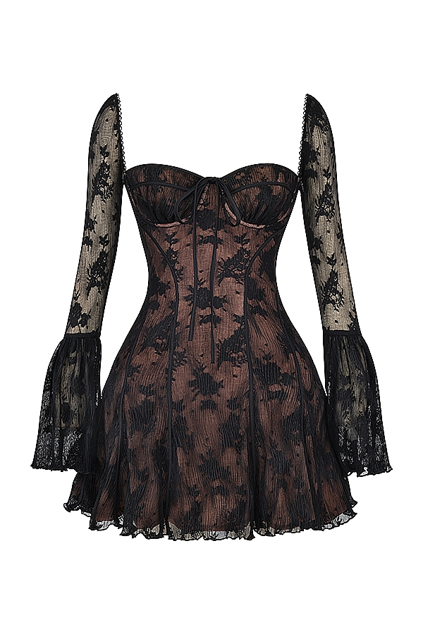 Analissa  Black Lace Corset Dress — image 15