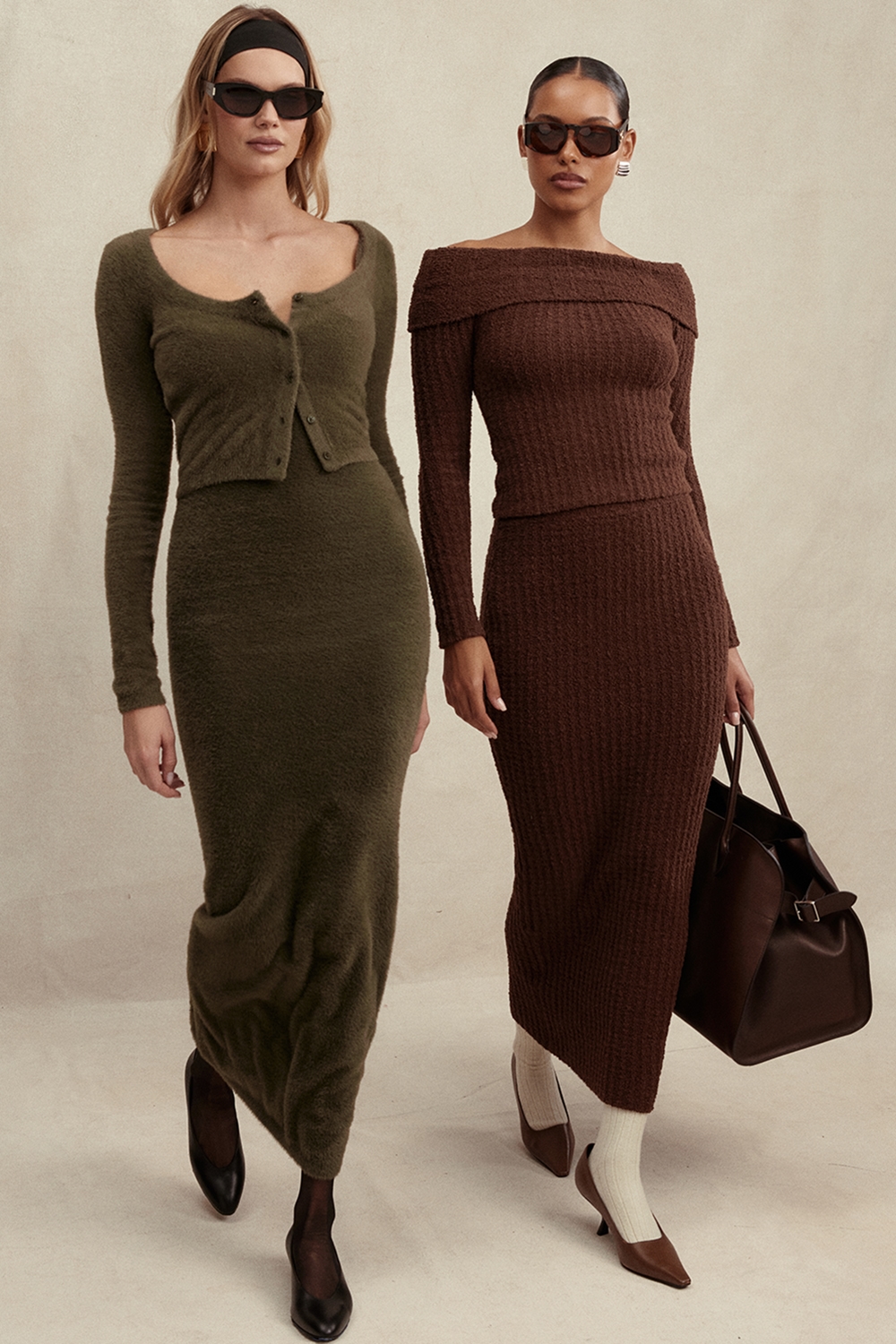 Saffron  Chocolate Soft Boucle Knit Top — image 9