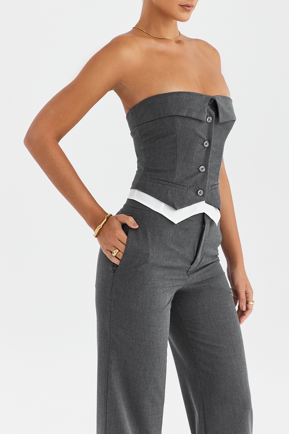 Mistress Rocks Slate Strapless Top - SALE — image 7