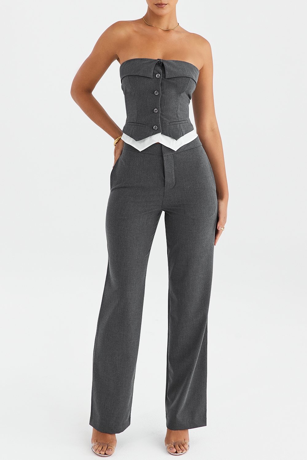 Mistress Rocks Slate Tailored Trousers - SALE — image 4