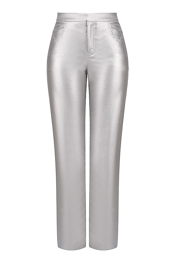 Mistress Rocks Silver Metallic Trousers - SALE — image 12