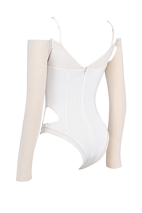 Mistress Rocks Ivory Crystallised Bodysuit - SALE — image 12