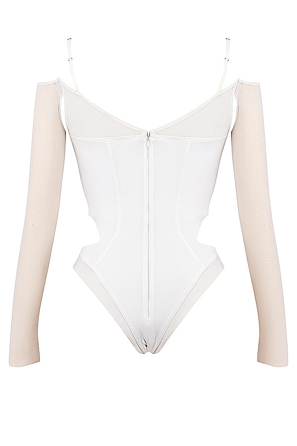 Mistress Rocks Ivory Crystallised Bodysuit - SALE — image 13