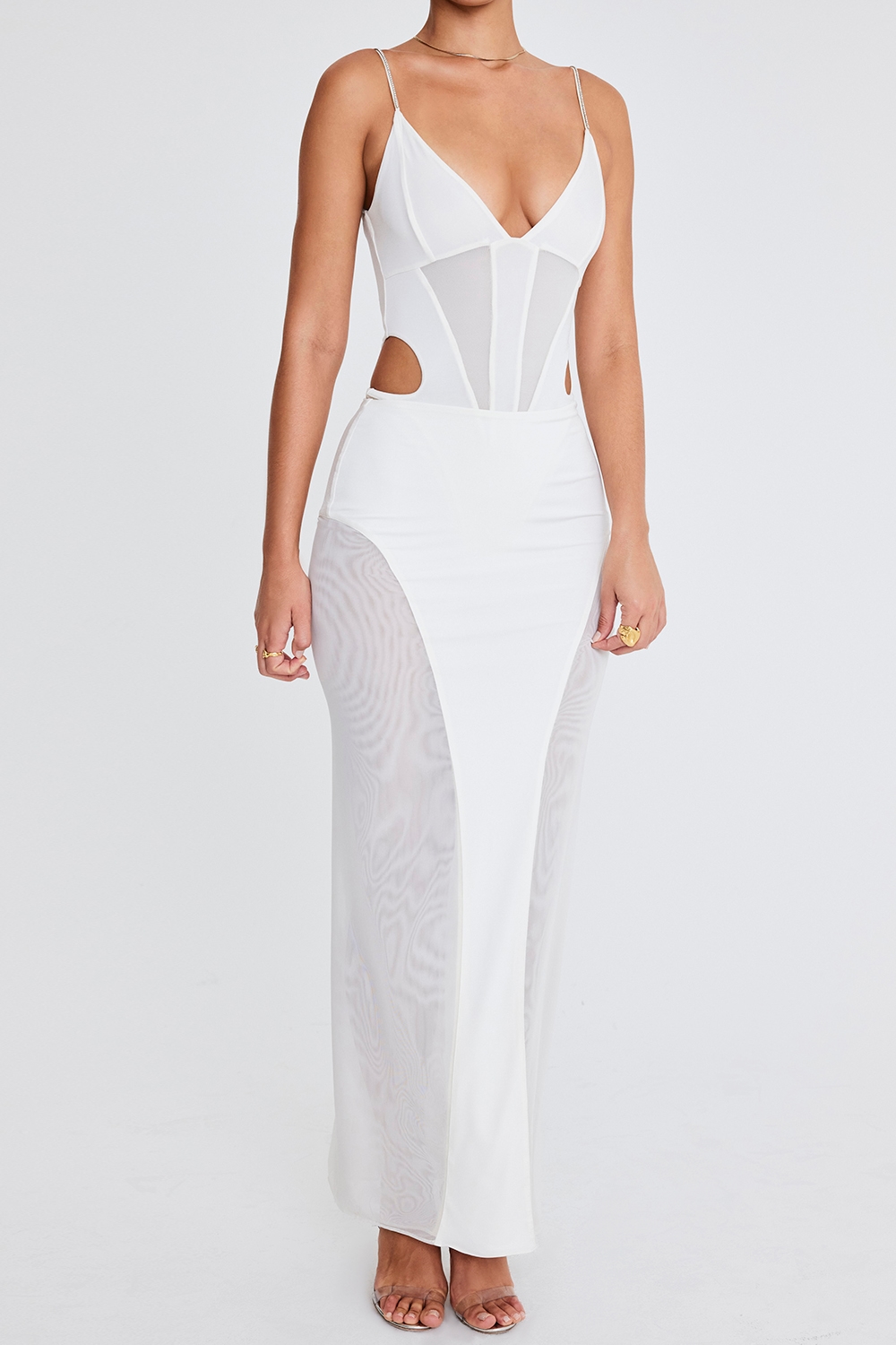 Mistress Rocks Ivory Panelled Maxi Skirt - SALE — image 6