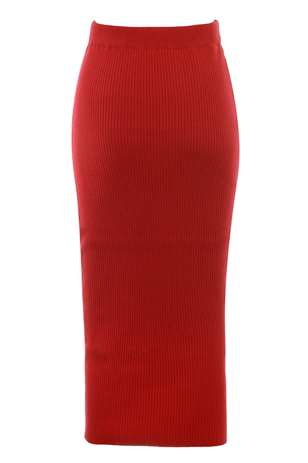 Lourdes  Scarlet Cashmere Blend Maxi Skirt — image 13