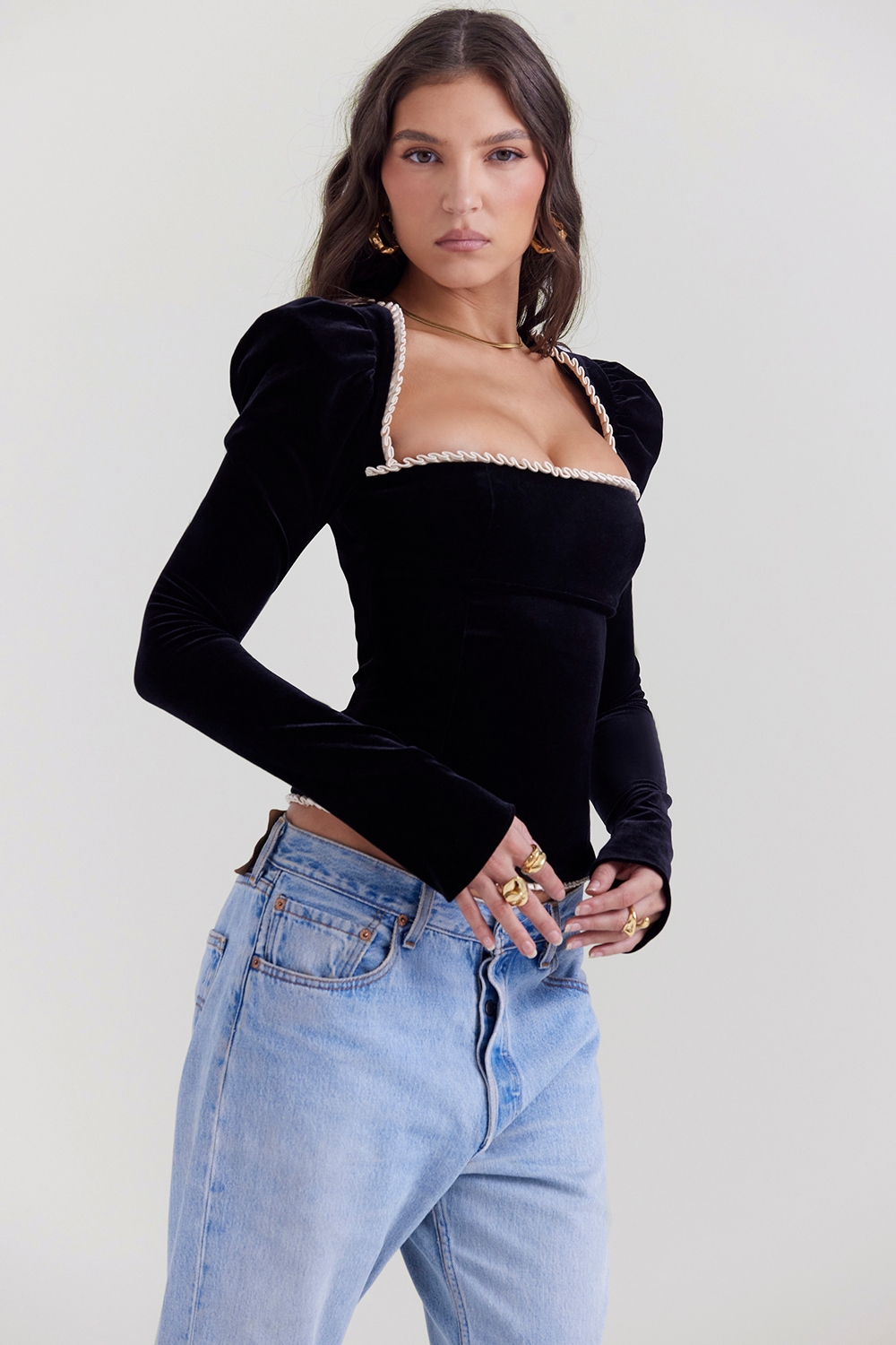 Noa  Black Velvet Corset — image 6