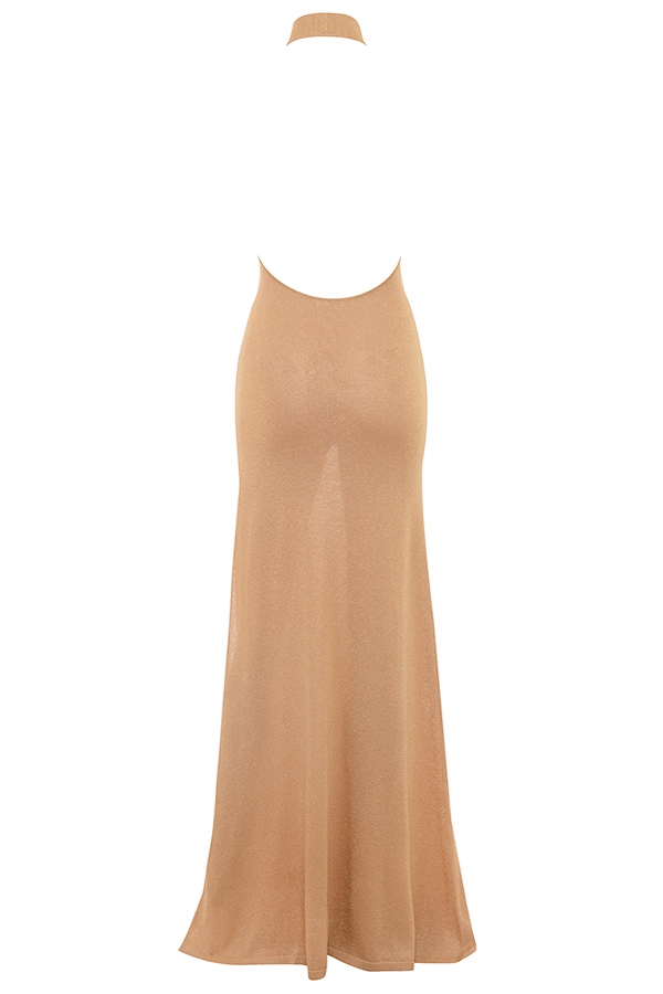 Selia  Gold Knit Maxi Dress — image 19