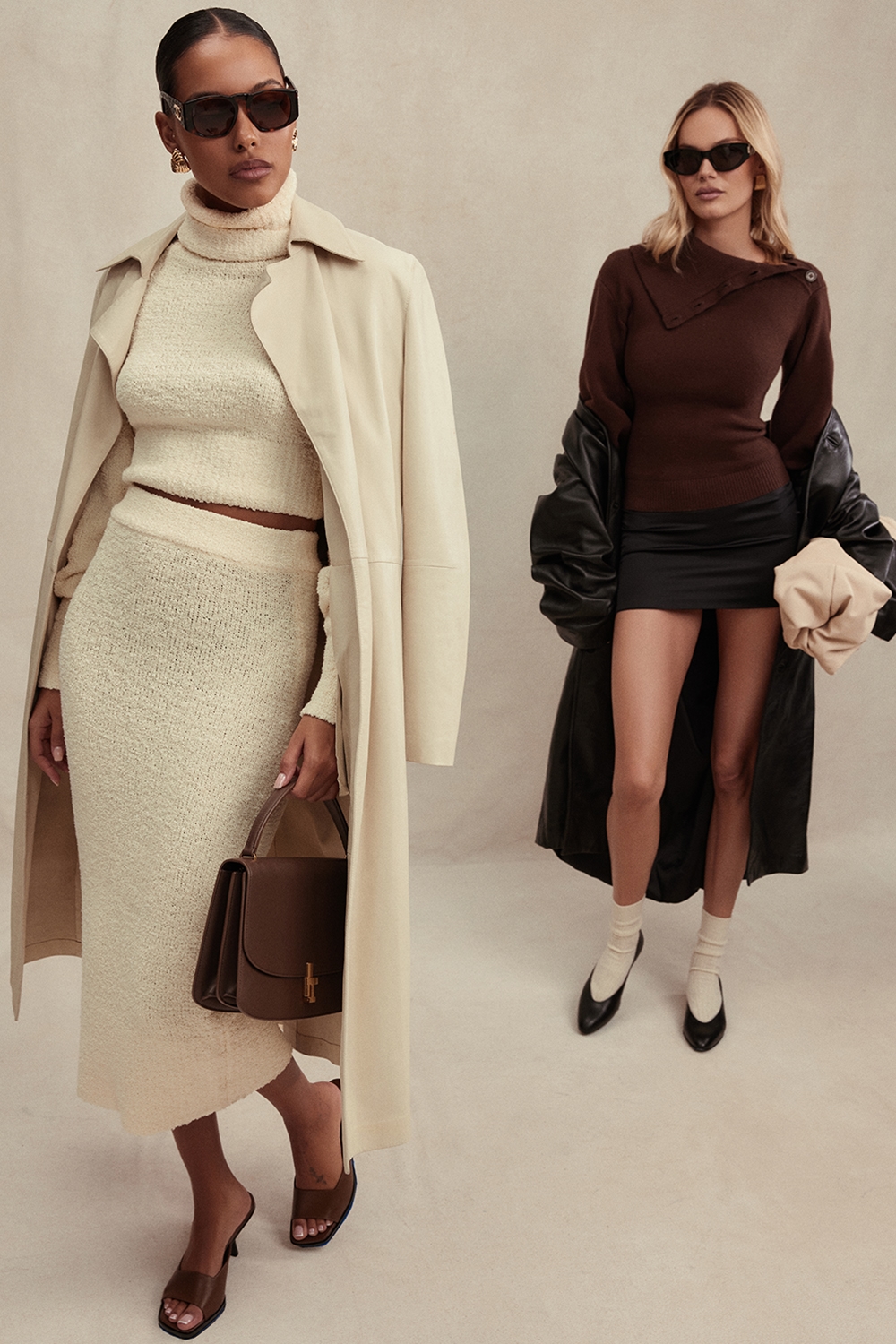 Nyala  Cream Soft Boucle Knit Cropped Sweater — image 12