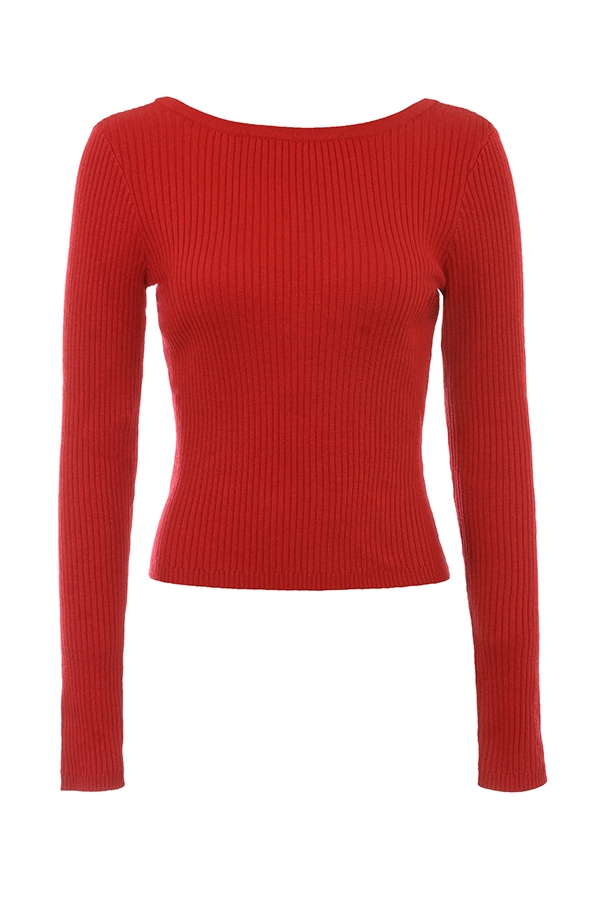 Sula  Scarlet Cashmere Blend Bow Sweater — image 9