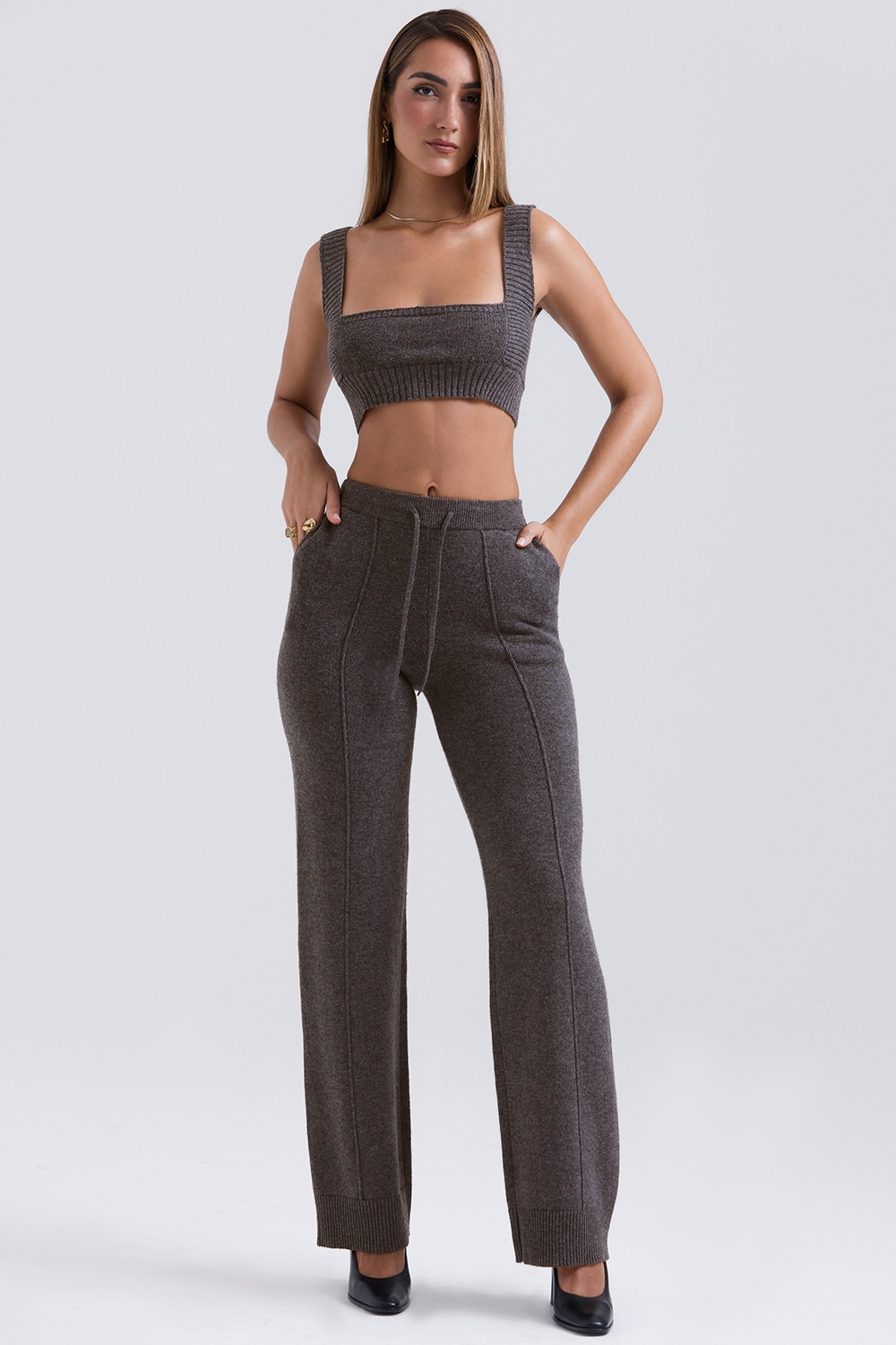 Sia  Charcoal Cashmere Blend Bralette — image 2