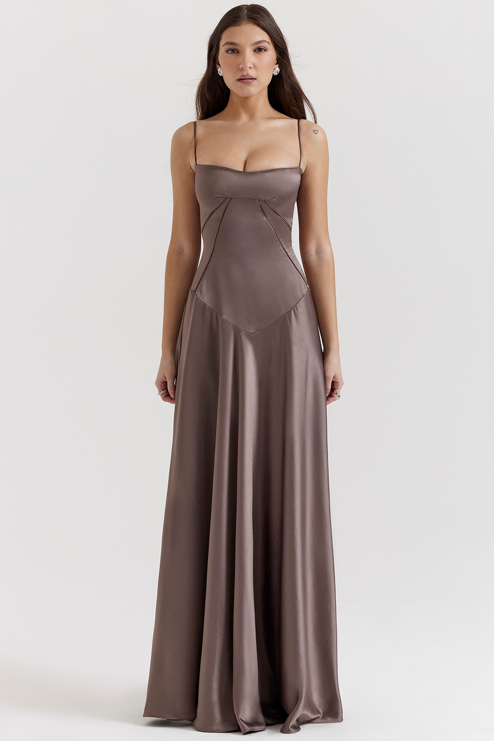 Anabella  Smoke Lace Up Maxi Dress — image 3