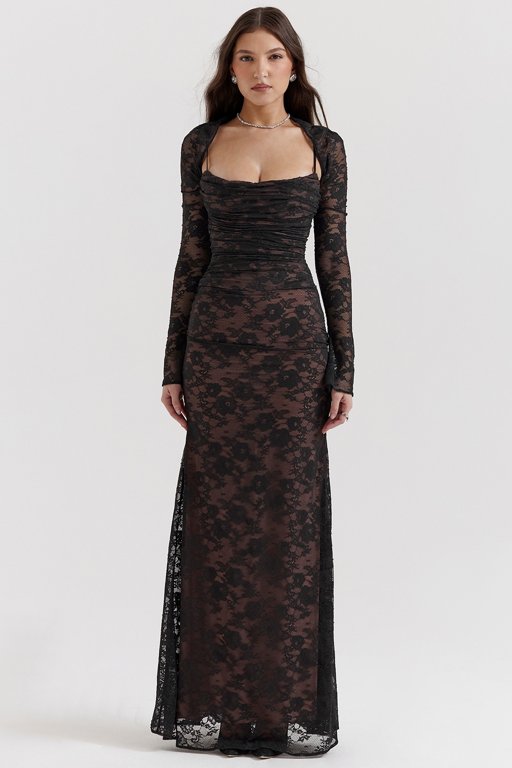 Artemis  Black Lace Maxi Dress — image 3
