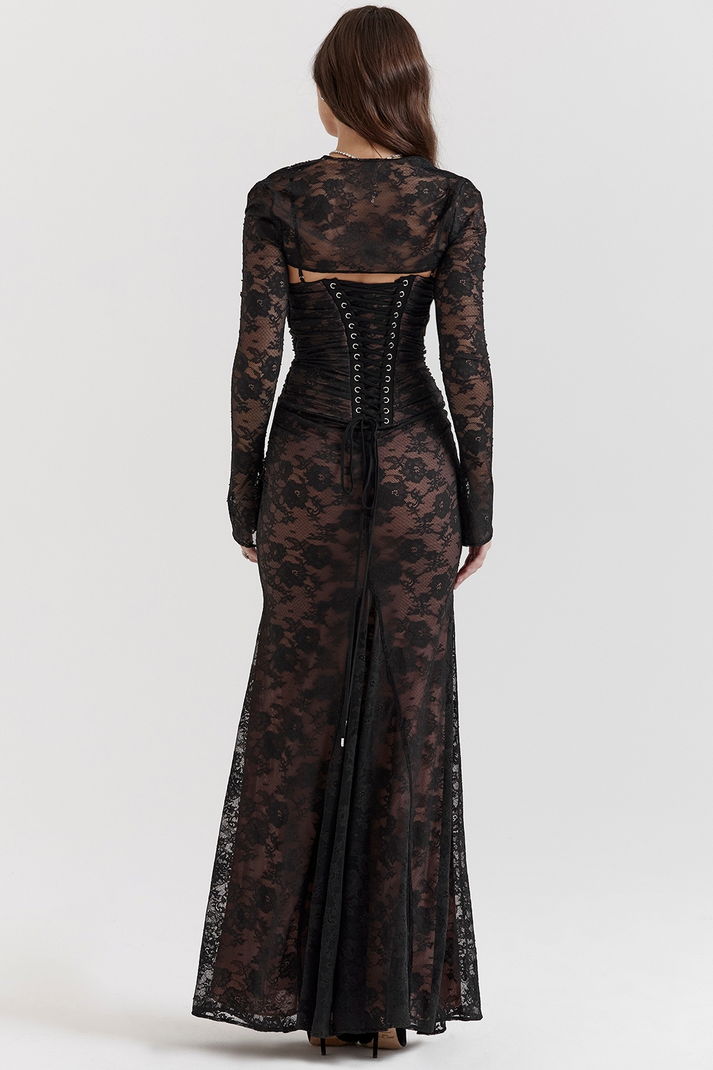 Artemis  Black Lace Maxi Dress — image 8