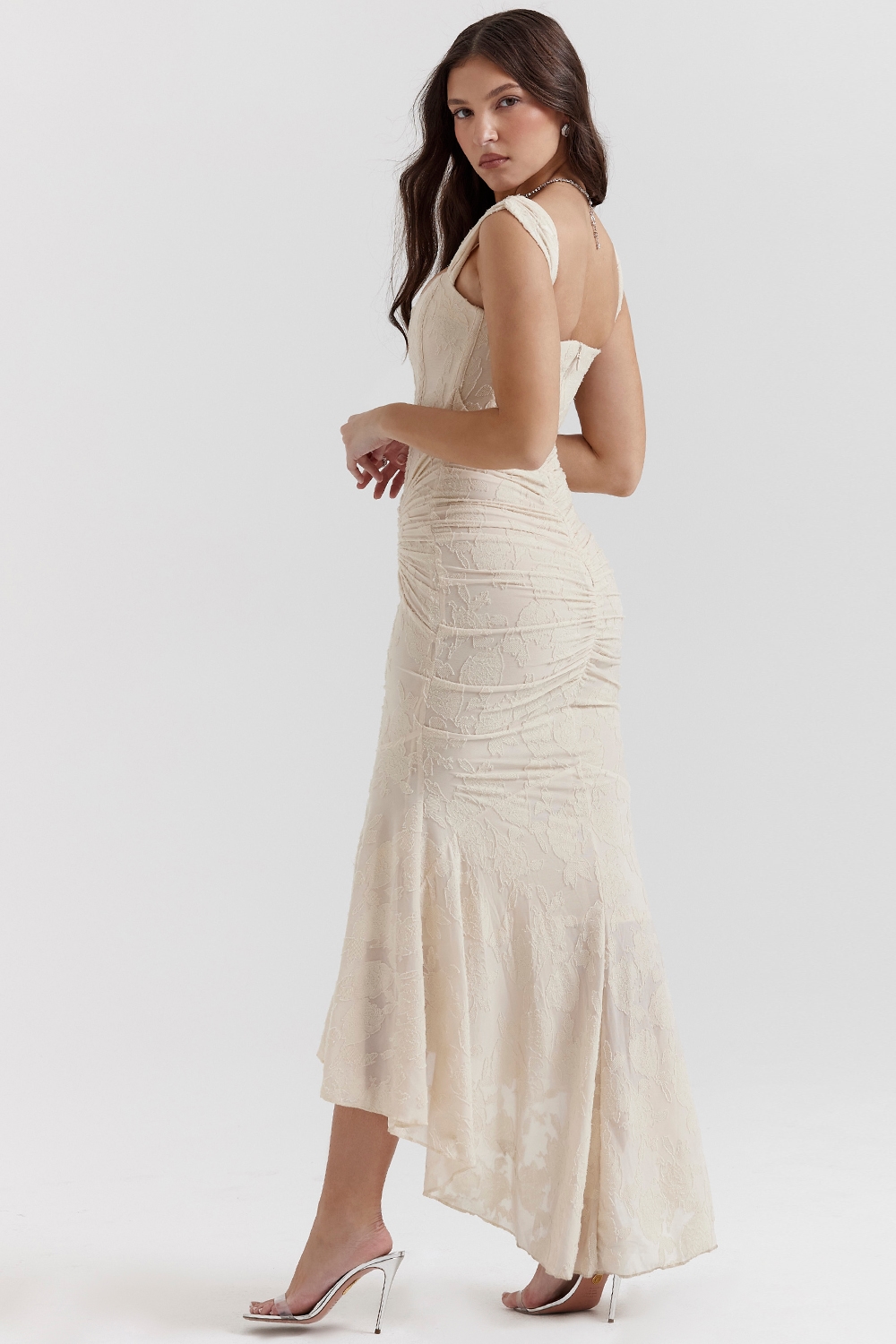 Cesca  Vintage Cream Floral Maxi Dress — image 11