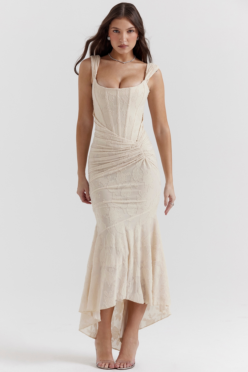 Cesca  Vintage Cream Floral Maxi Dress — image 7