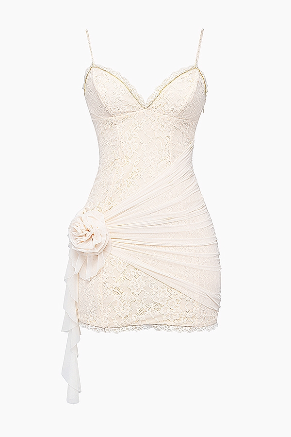 Mistress Rocks Cream Lace Mini Dress - SALE — image 10
