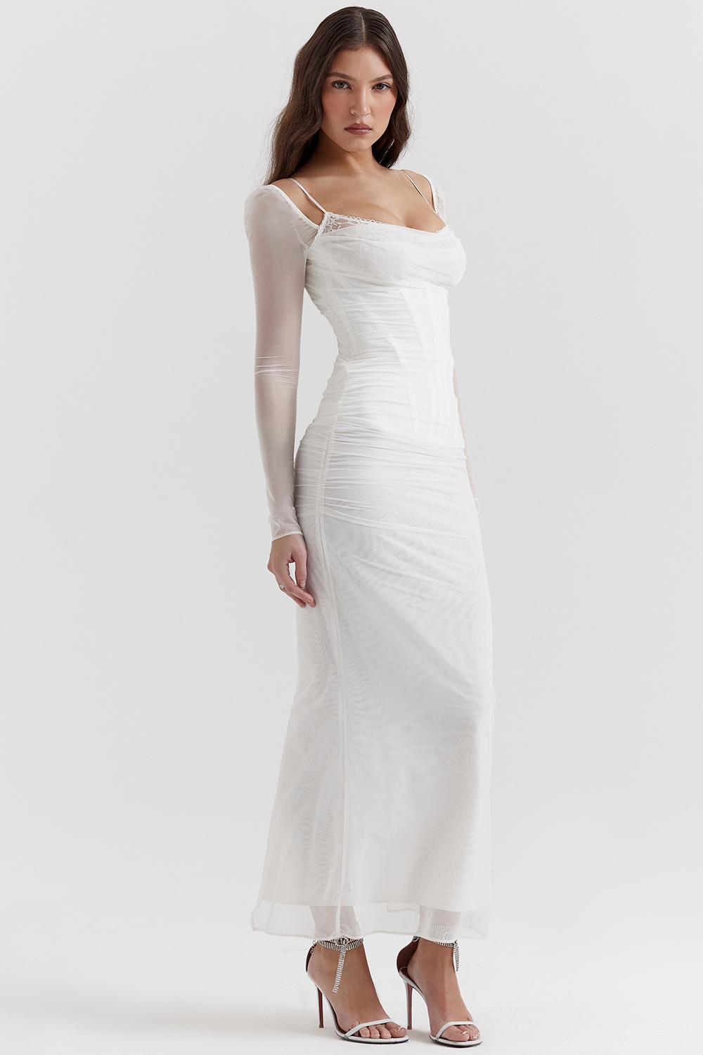 Katarina  White Maxi Dress — image 5