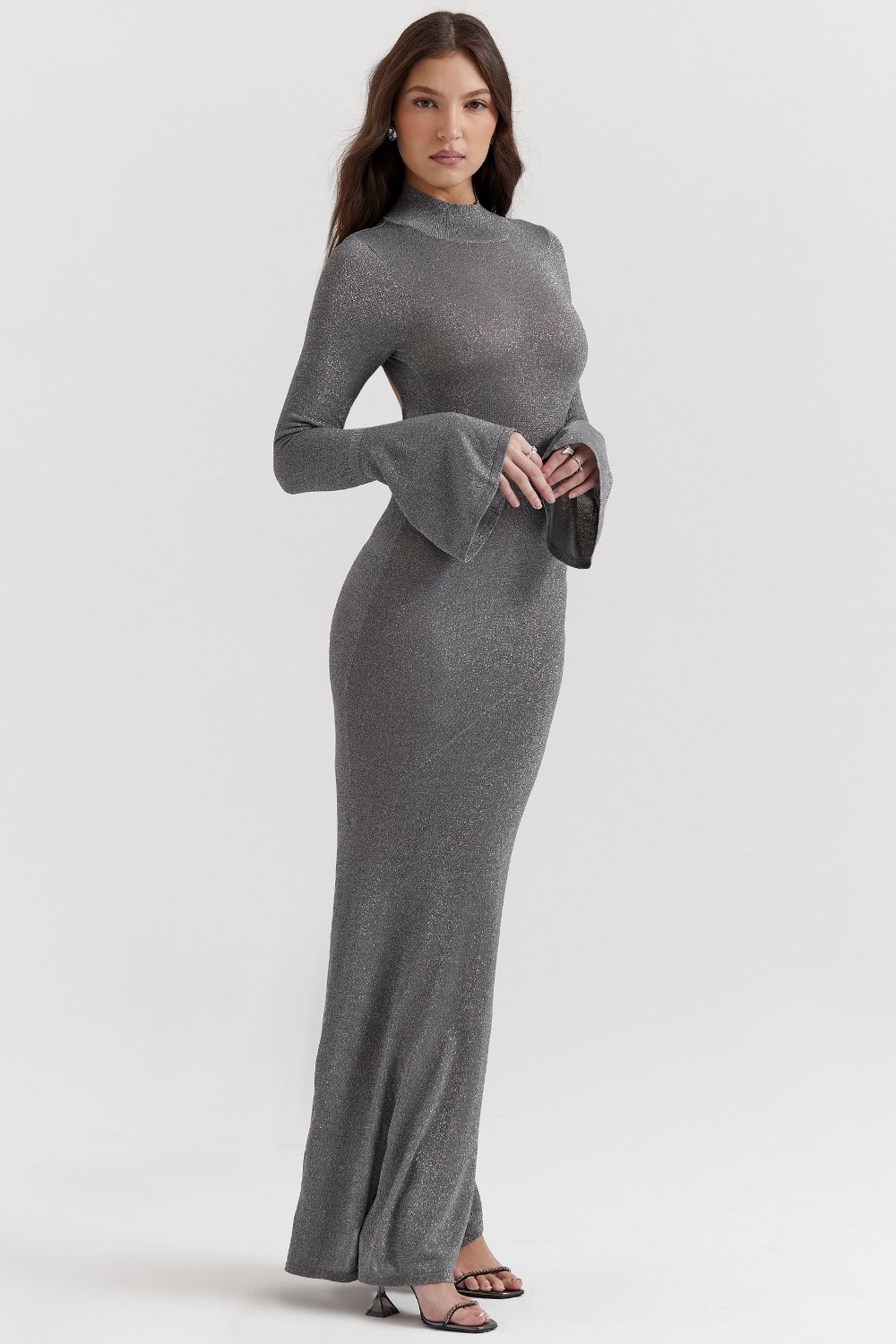 Sancha  Steel Metallic Maxi Dress — image 7