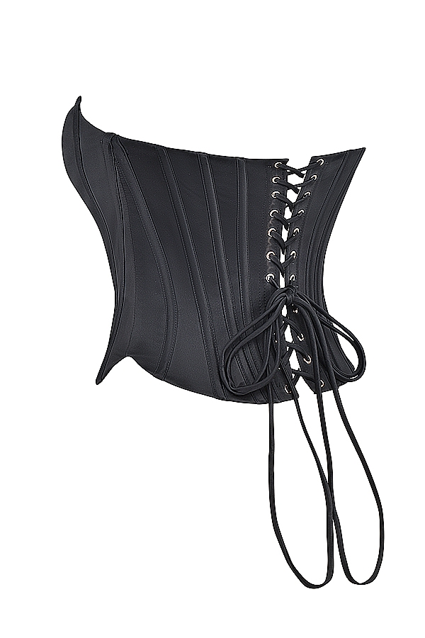 Genevieve  Black Lace Back Corset — image 12