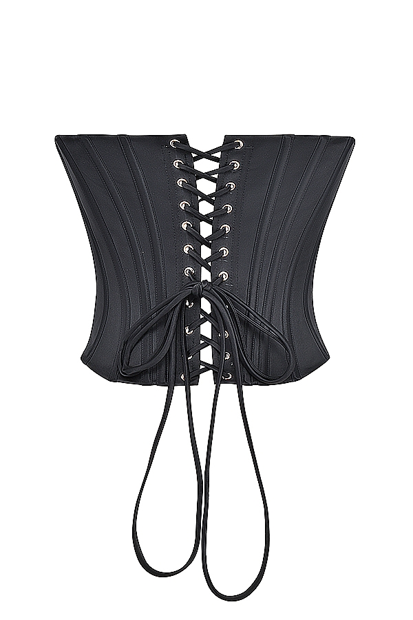 Genevieve  Black Lace Back Corset — image 13