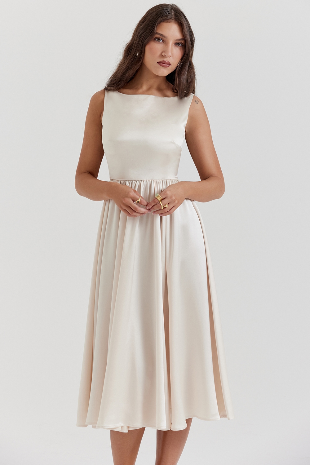 Shayla  Vintage Cream Midi Dress — image 6