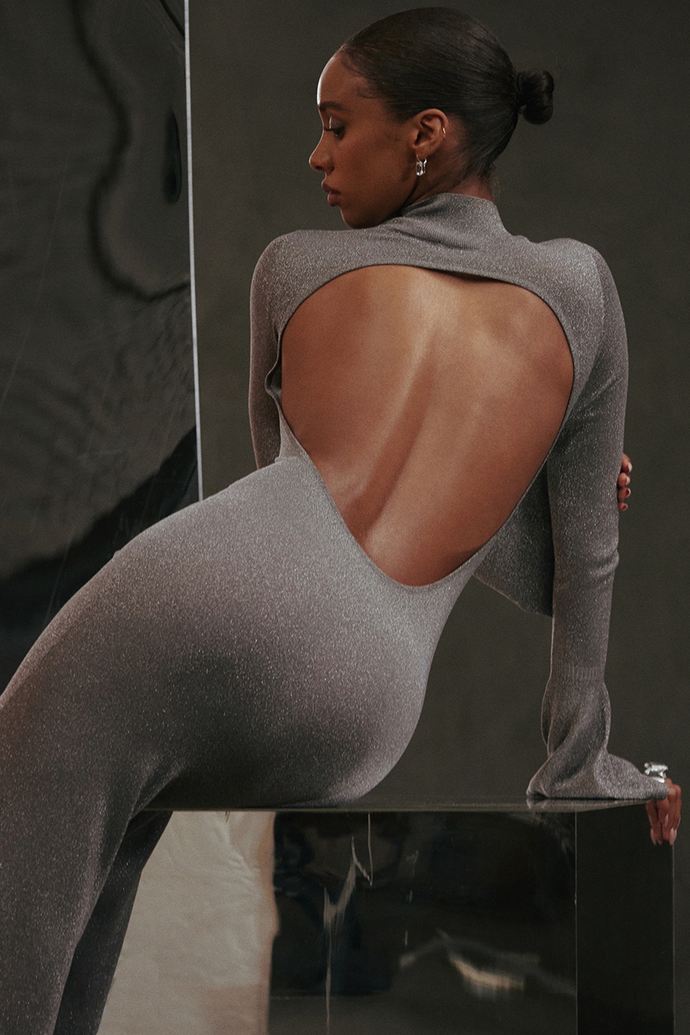 Sancha  Steel Metallic Maxi Dress — image 2