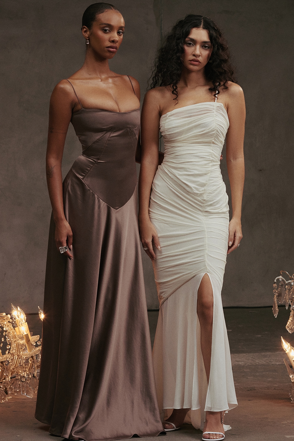 Pearla  Ivory Ruched Maxi Dress — image 13