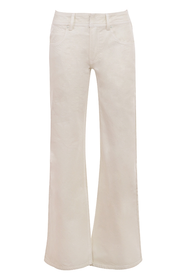 Marli  Ivory Wide Leg Flared Jeans — image 16