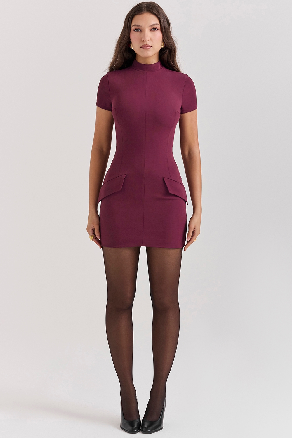 Alia  Mulberry Mini Dress — image 3