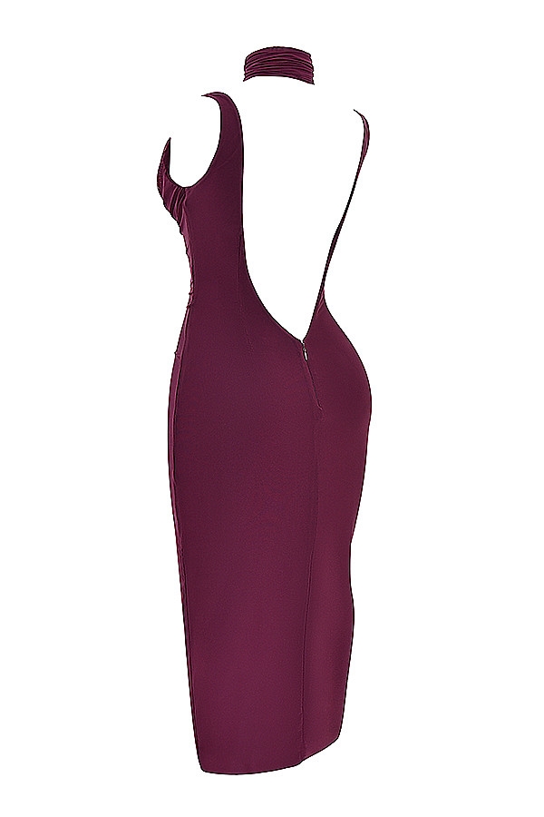 Mistress Rocks Black Cherry Flower Embellished Midi Dress - SALE — image 13