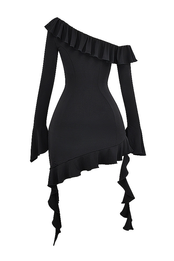 Mistress Rocks Black Ruffle Mini Dress - SALE — image 15