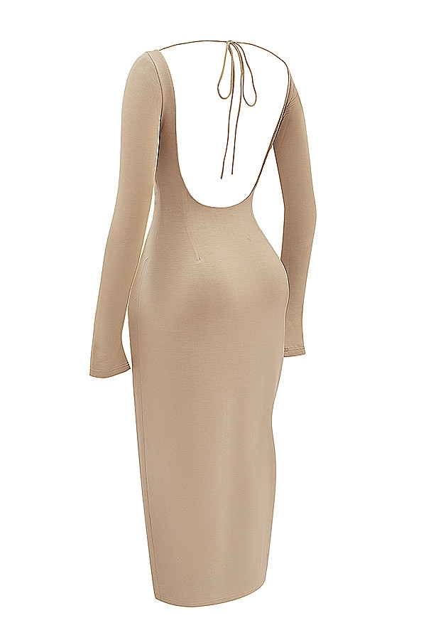 Mistress Rocks Camel Open Back Maxi Dress - SALE — image 9