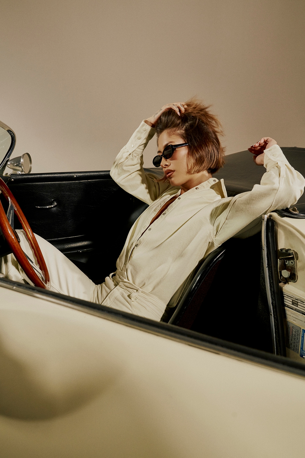 Zuri  Ivory Denim Shirt — image 11