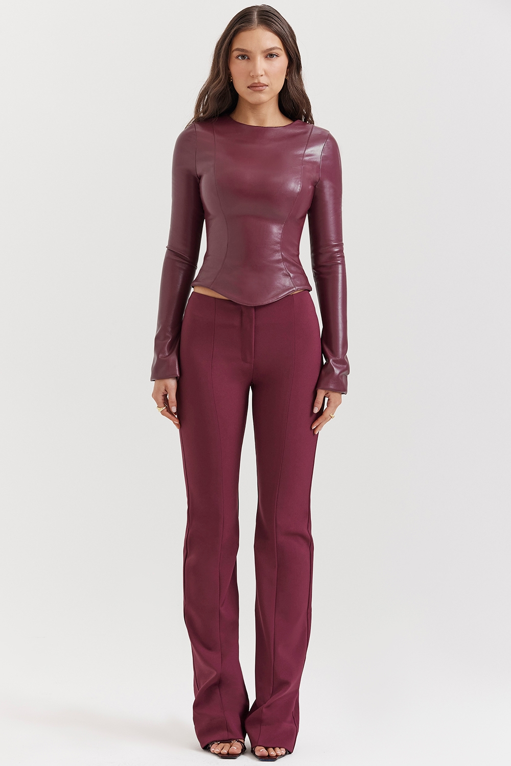 Lillie  Wine Trousers — image 3