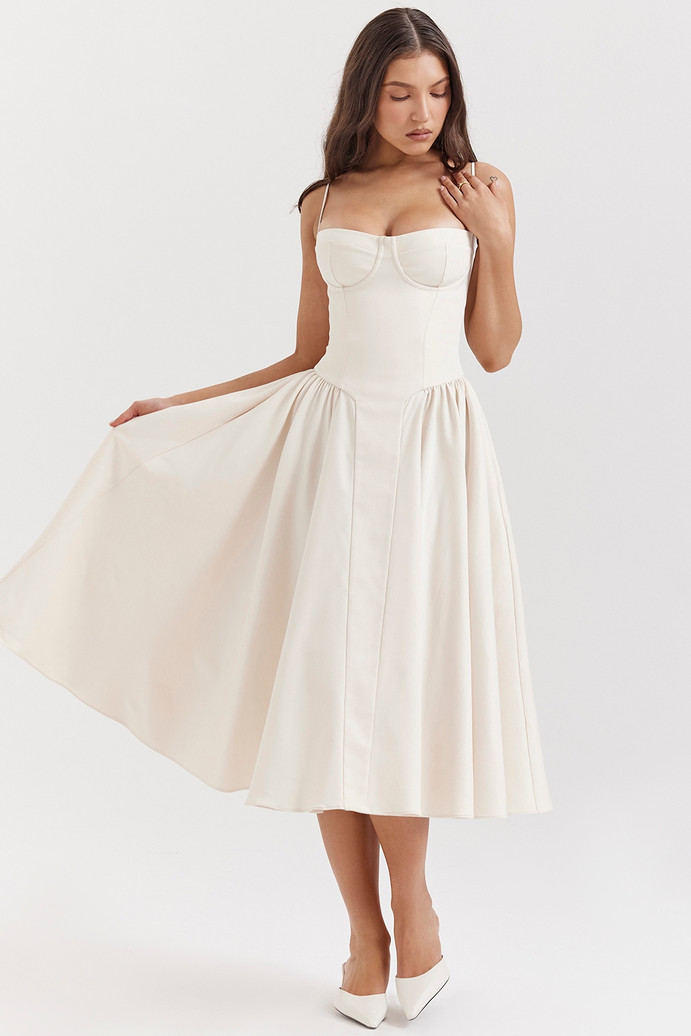 Samaria  Vintage Cream Corset Sundress — image 3