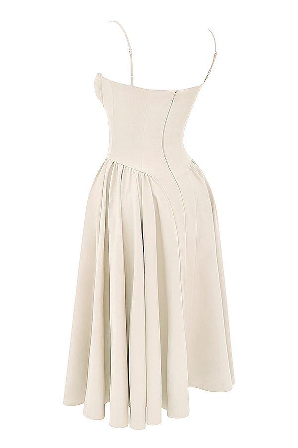 Samaria  Vintage Cream Corset Sundress — image 11