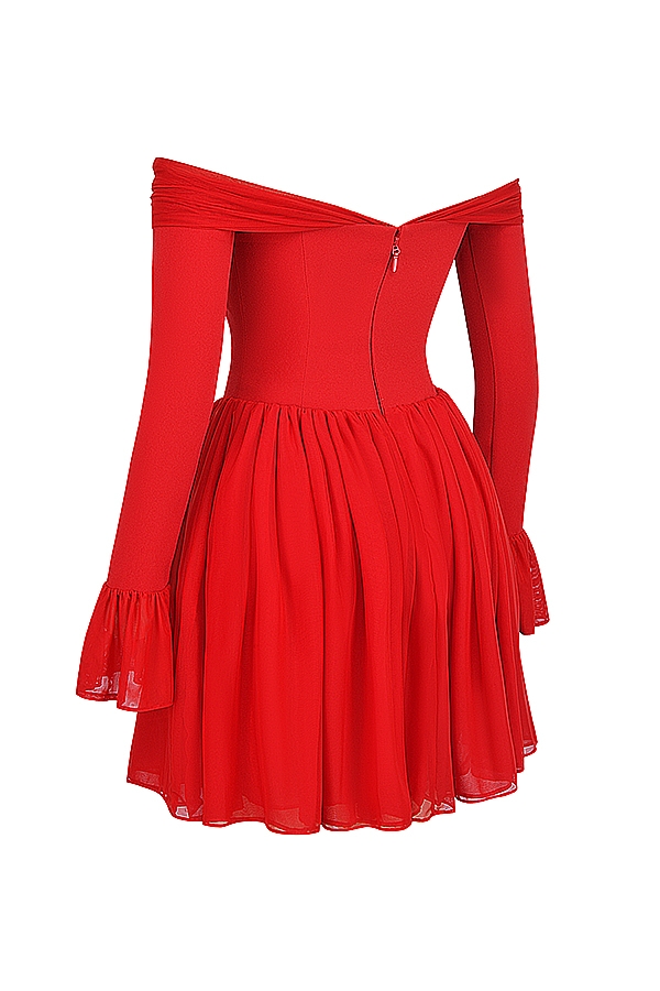 Alana  Scarlet Off Shoulder Dress — image 19
