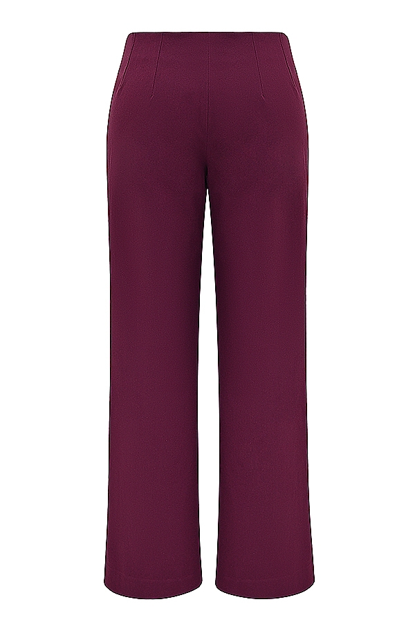 Rivi  Wine Straight Leg Trousers — image 16