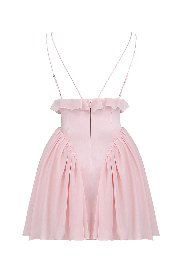 Amaris  Ballerina Pink Baby Doll Mini Dress — image 19