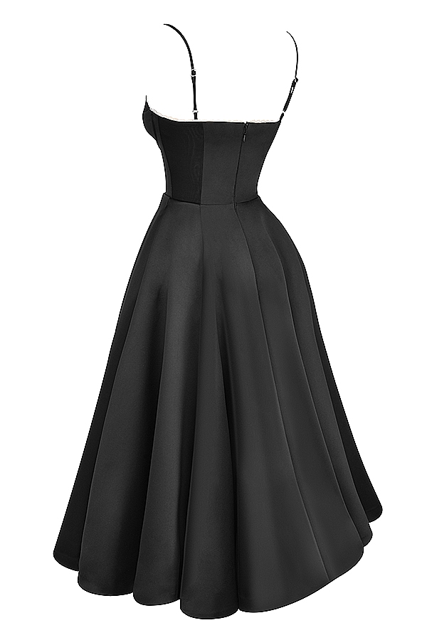 Mademoiselle  Black Tulle Midi Dress — image 17
