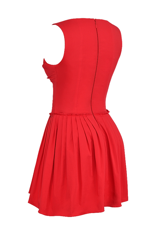 Cupid  Scarlet Pleated Mini Dress — image 14