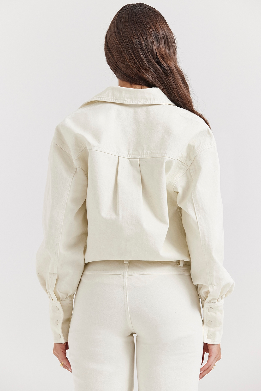 Zuri  Ivory Denim Shirt — image 10